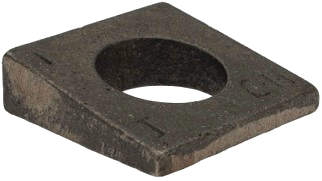 SQUARE BEVELED WASHERS  1 1/2''  STEEL PLAIN LOW CARBON | SQUARE BEVELED WASHERS