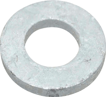 WASHERS  #8 SAE S HOT DIPPED GALVANIZED LOW CARBON | WASHERS USS- SAE- FENDER