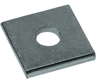 SQUARE WASHERS  5/8'' X5/8X2 1/2X0.25 STEEL PLAIN LOW CARBON | SQUARE WASHERS